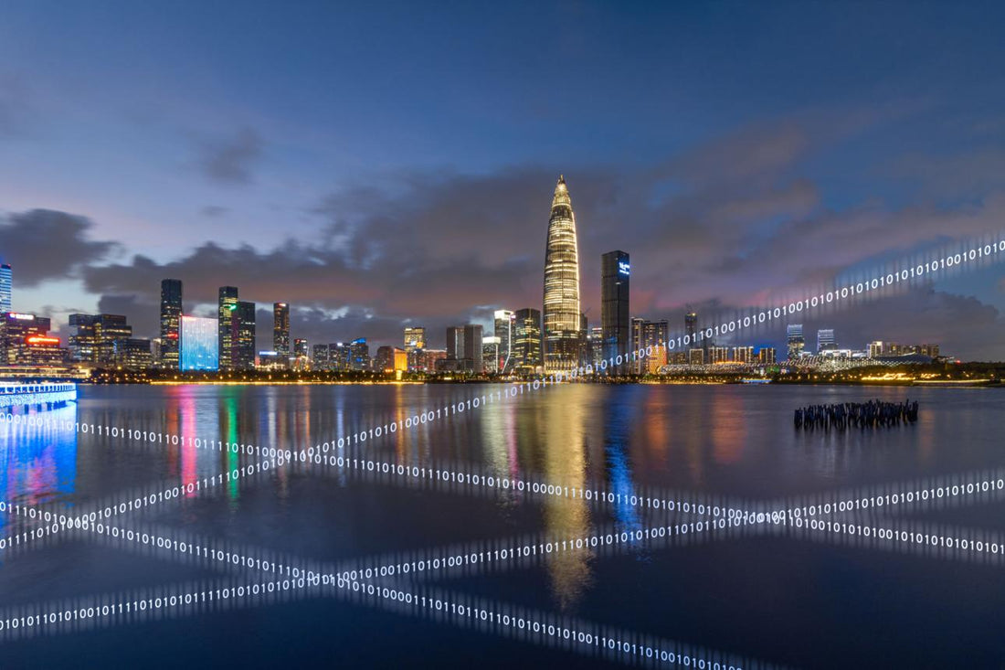 Modern business districts in China where business travel china hong kong esim ensures connectivity