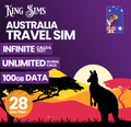 Australia 4G Travel Sim - 100GB Data - Unlimited Calls & Texts - 28 Days