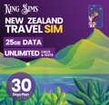 New Zealand 25GB Travel Sim | 25GB Data | Unlimited Calls + Texts | 2 Degrees