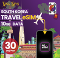 South Korea eSIM | 10GB to 50GB Data
