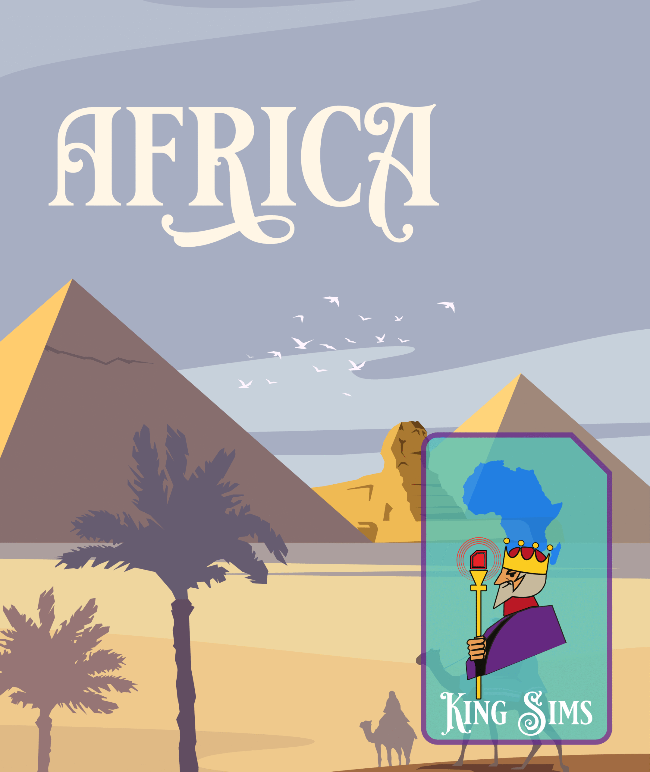 Africa-Continent-Travel-Poster-Version-3-King-Sims