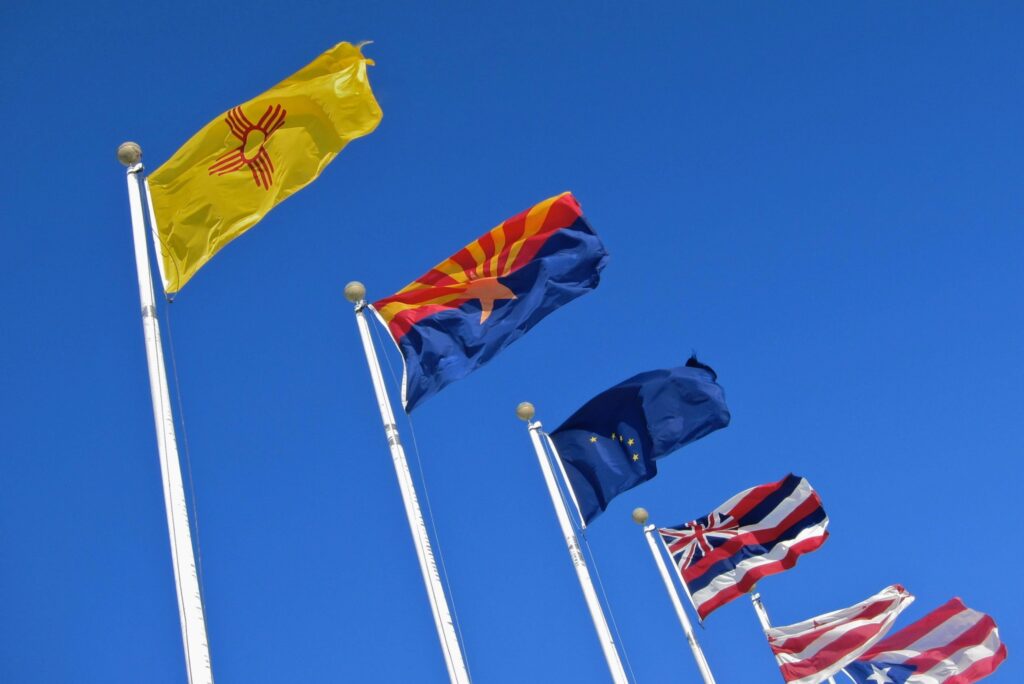 Multiple country flags representing worldwide coverage with Global eSIM.