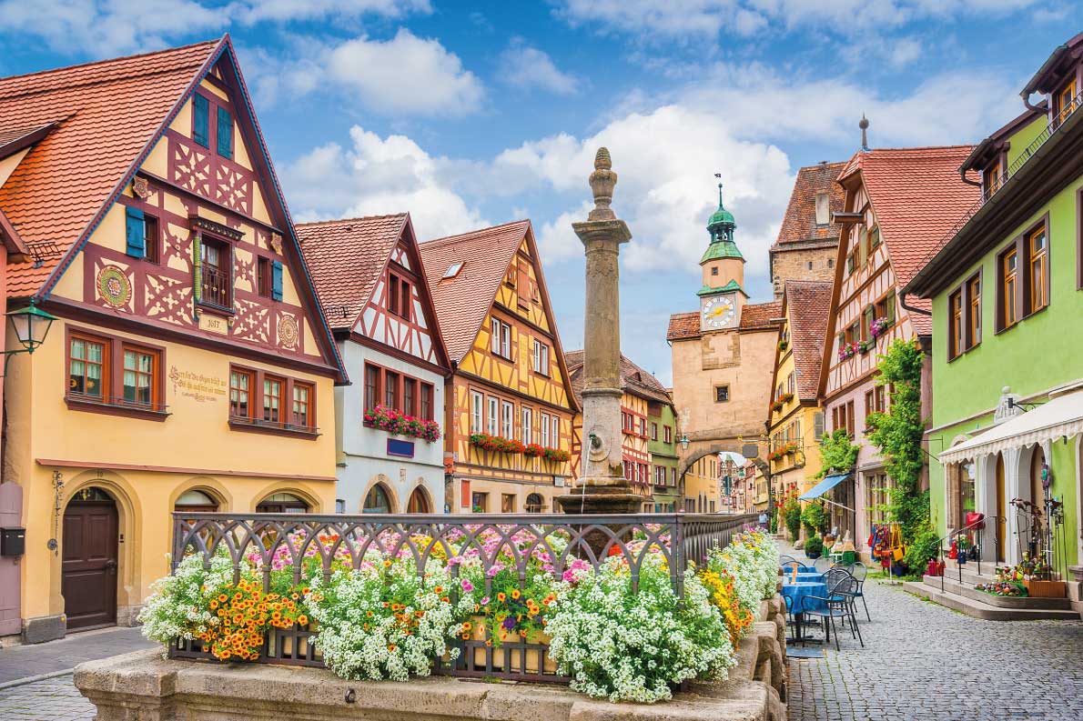 European city street with tourists exploring safe destinations across multiple countries